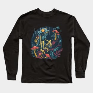 Mutated lizard on the branch Long Sleeve T-Shirt